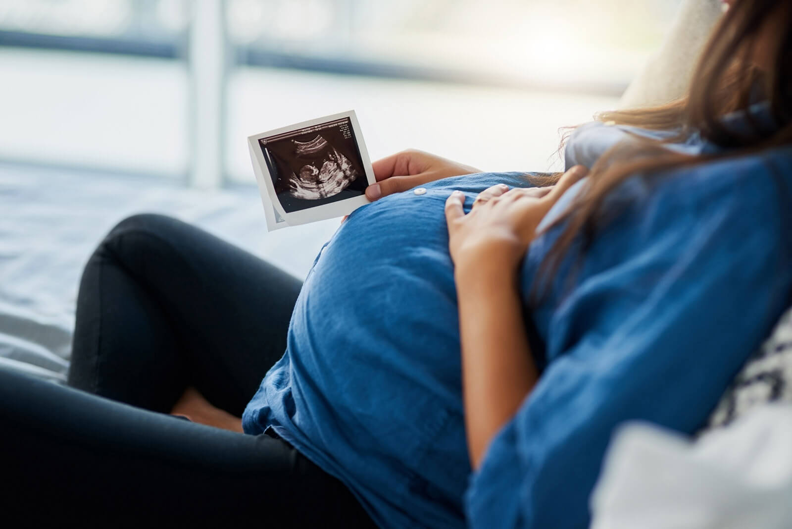 Schwangere Frau - Ultraschallbild